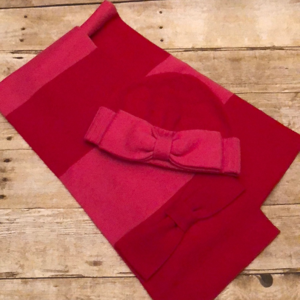 EUC Kate Spade hat/scarf set